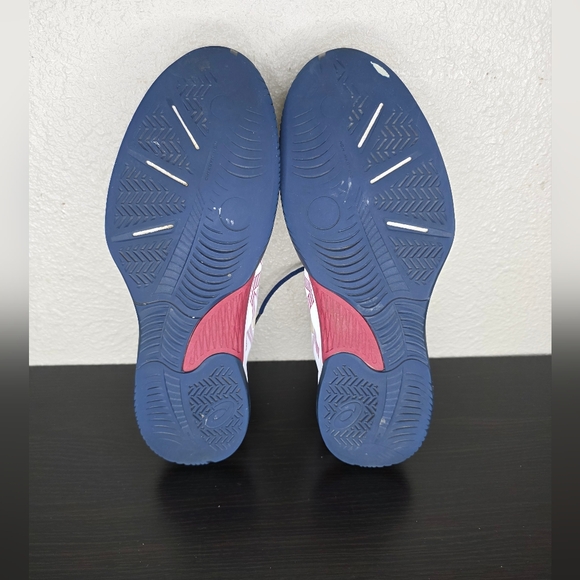 ASICS Men's GEL-RENMA Pickleball Sneaker Standard White Burgundy Size 13 F961123 - Picture 15 of 16